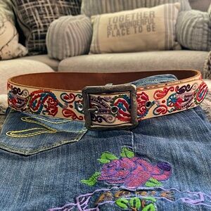 Lucky Brand Embroidered Belt